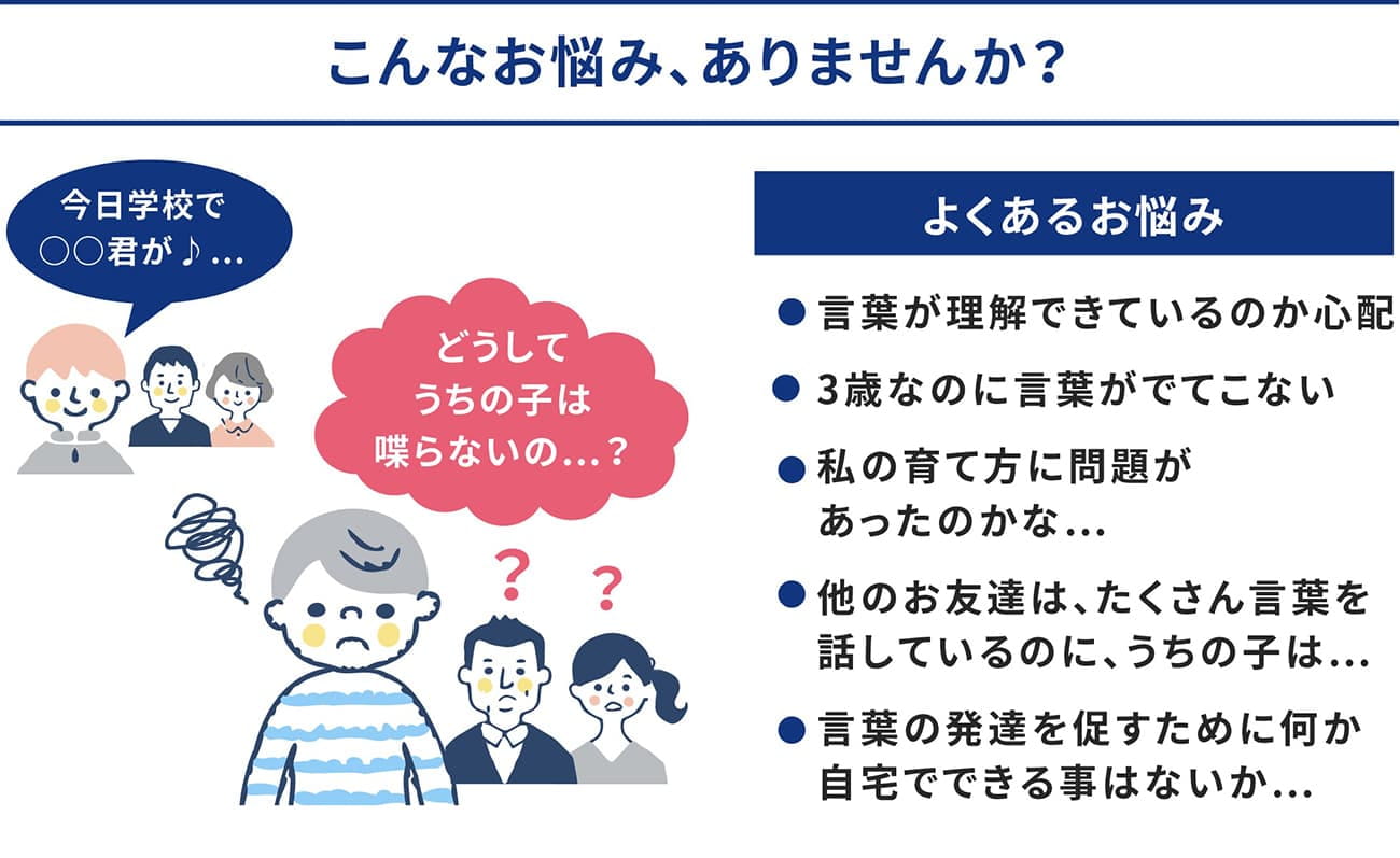 言葉の遅れの悩み